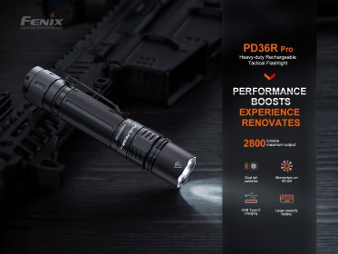 Taktické nabíjateľné svietidlo Fenix PD36R PRO